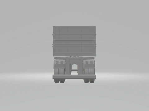 Trailer grain brazil 4axles 3D Print Model