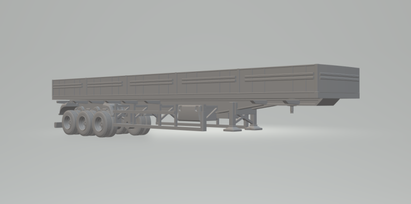 Trailer ls brazil 3axles long Modelo de Impressão 3D .c4d .max .obj .3ds .fbx .stl .blend 
