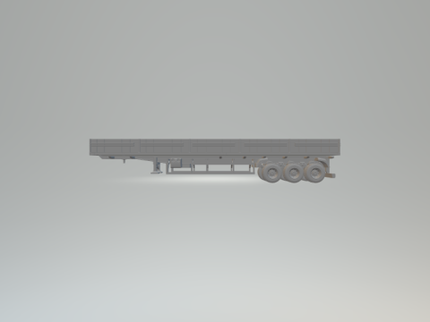 Trailer ls brazil 3axles long Modelo de Impressão 3D