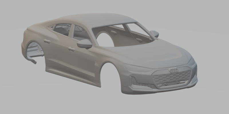 Audi e-tron 3D Print Model .c4d .max .obj .3ds .fbx .stl .blend