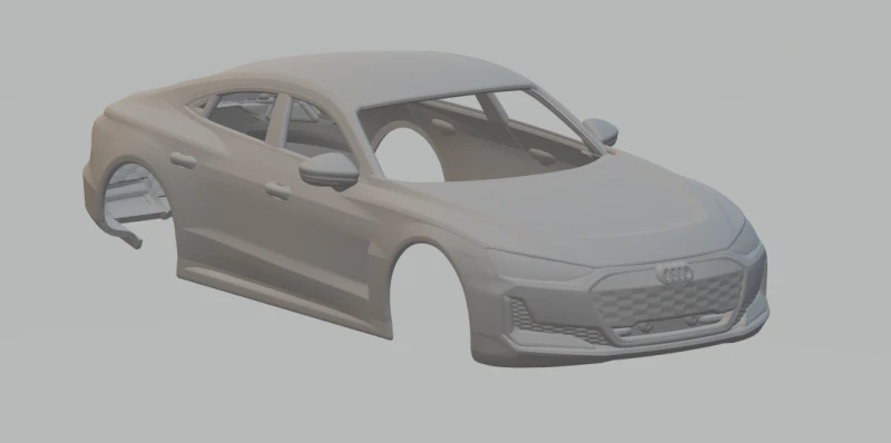 Audi e-tron 3D Print Model .c4d .max .obj .3ds .fbx .stl .blend 