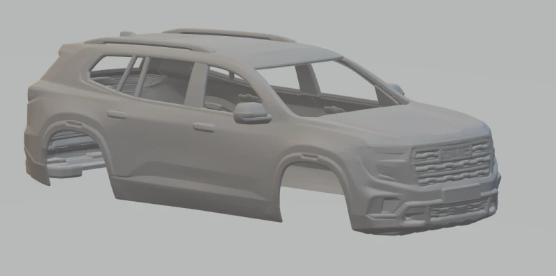 GMC 아카디아 3D 프린트 모델 .c4d .max .obj .3ds .fbx .stl .blend 