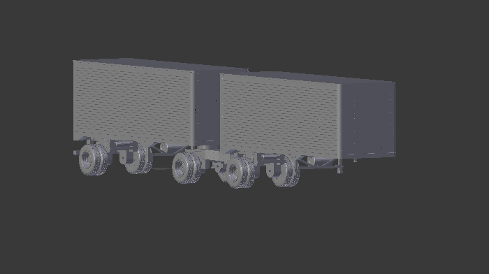 Double traile box 3D-Druckmodell .c4d .max .obj .3ds .fbx .stl .blend 