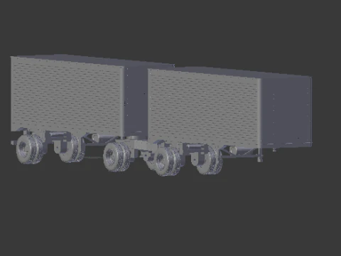 Double traile box 3D Print Model