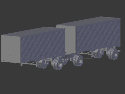 Double traile box 3D Print Model