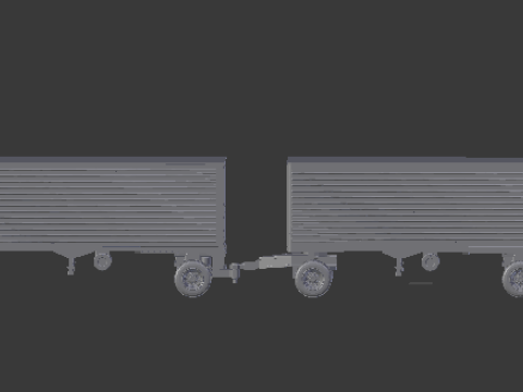 Double traile box 3D-Druckmodell