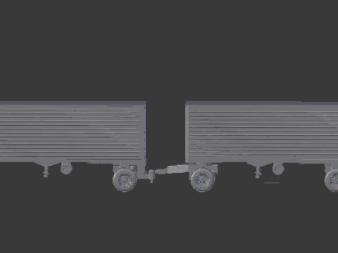 Double traile box 3D Print Model