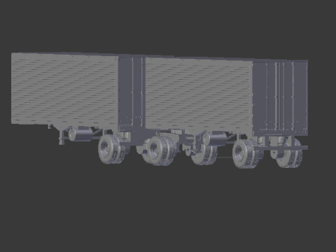 Double traile box 3D-Druckmodell