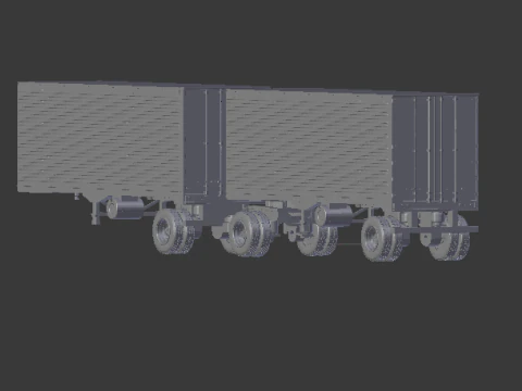 Double traile box 3D Print Model