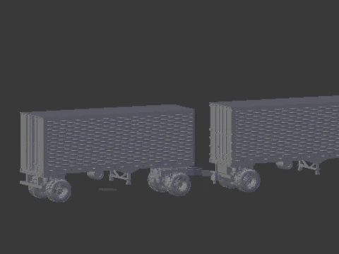 Double traile box 3D Print Model