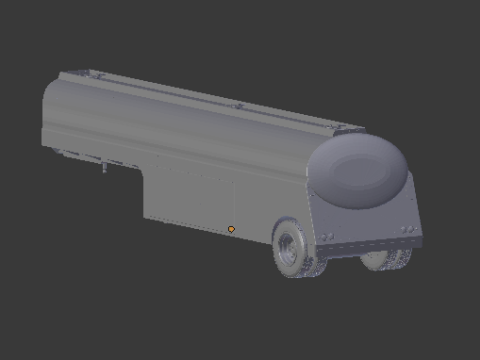 Trailer tank 3D प्रिंट मॉडल