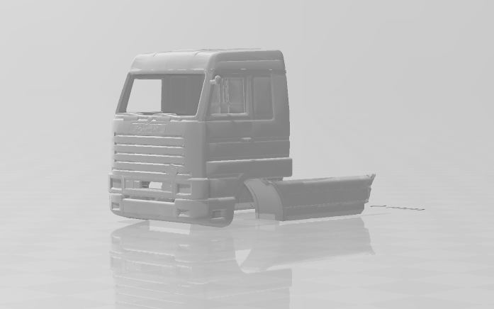 Scania cabin 3D Print Model .c4d .max .obj .3ds .fbx .stl .blend