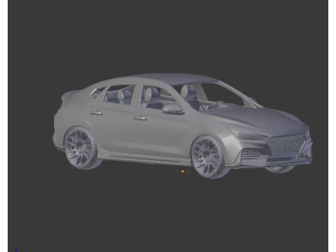 Hyundai i30 fastback 3D Print Model