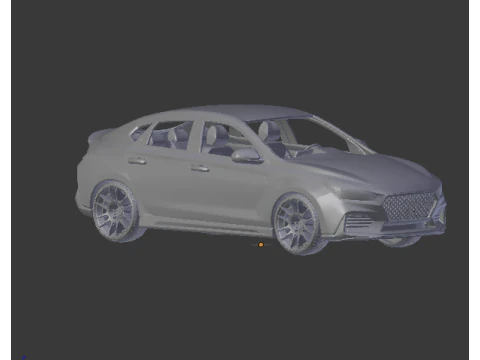 Hyundai i30 fastback 3D Print Model