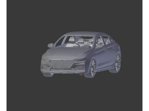 Hyundai i30 fastback 3D Print Model