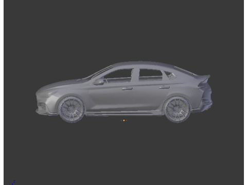 Hyundai i30 fastback 3D Print Model