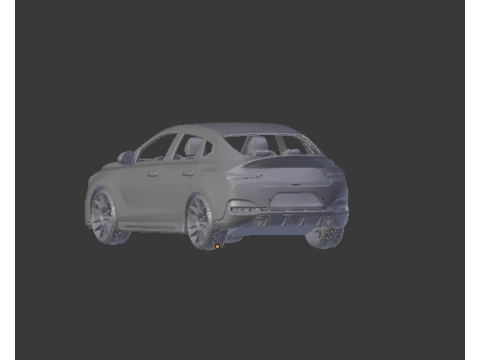 Hyundai i30 fastback 3D Print Model