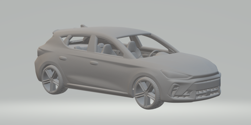 Cupra leon 3D 打印模型 .c4d .max .obj .3ds .fbx .stl .blend 