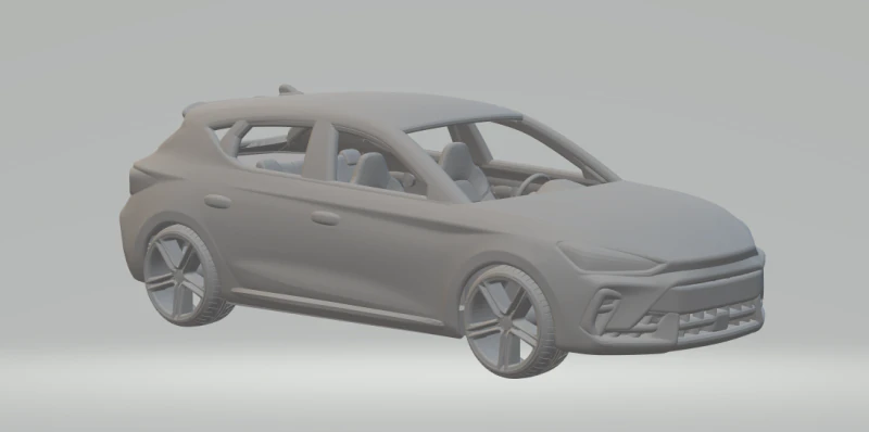 Cupra leon 3D Print Model .c4d .max .obj .3ds .fbx .stl .blend 