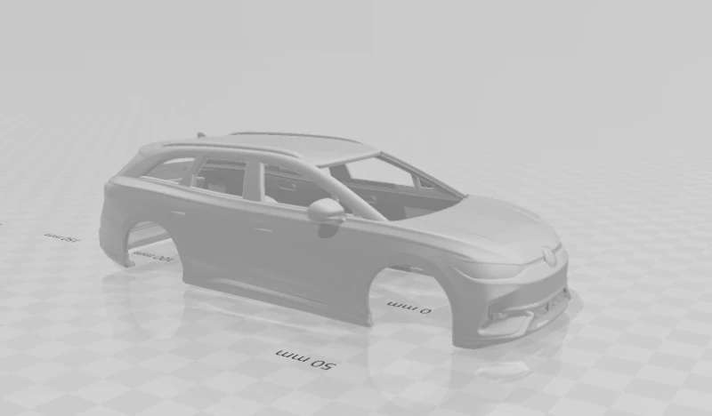 Volkswagen id7 3D Print Model .c4d .max .obj .3ds .fbx .stl .blend 
