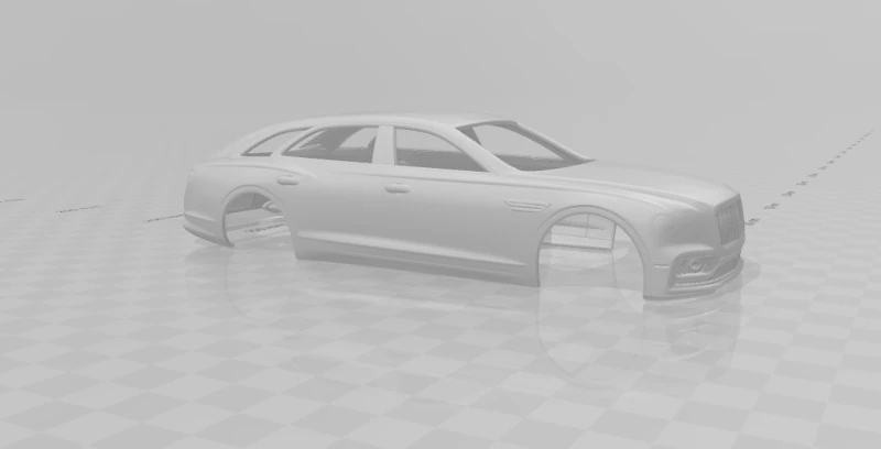 Bentley wagon 3D Print Model .c4d .max .obj .3ds .fbx .stl .blend 
