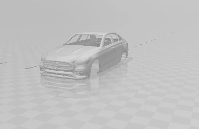 Mercedes benz class c 3D Print Model .c4d .max .obj .3ds .fbx .stl .blend 