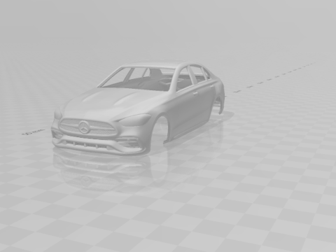 Mercedes benz class c 3D-printmodel
