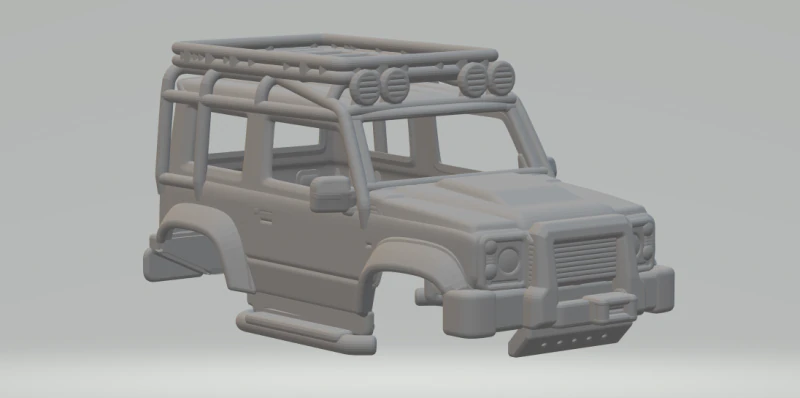 Suzuki jimny custom 3D Print Model .c4d .max .obj .3ds .fbx .stl .blend 