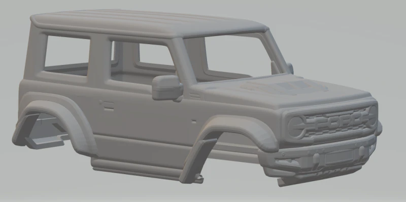 Suzuki jimny bronco 2 doors 3D Print Model .c4d .max .obj .3ds .fbx .stl .blend 