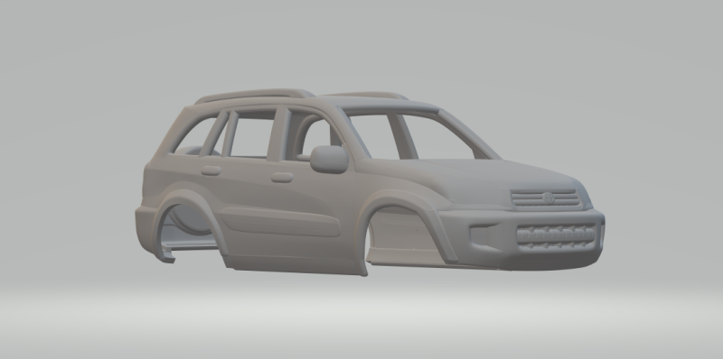 Toyota rav 4 3Dプリントモデル .c4d .max .obj .3ds .fbx .stl .blend 
