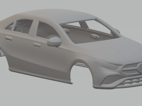 Mercedes benz class a sedan 3D Print Model