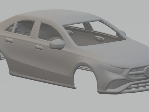 Mercedes benz class a sedan 3D Print Model