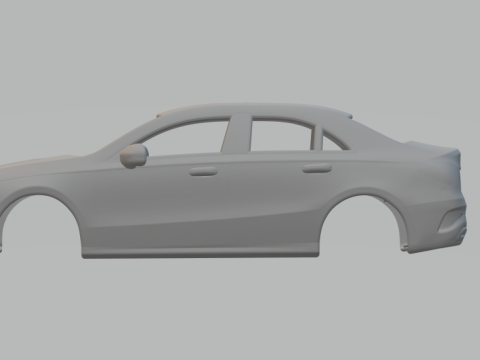 Mercedes benz class a sedan 3D Print Model