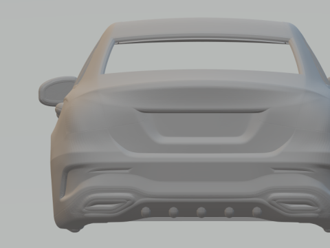 Mercedes benz class a sedan 3D Print Model