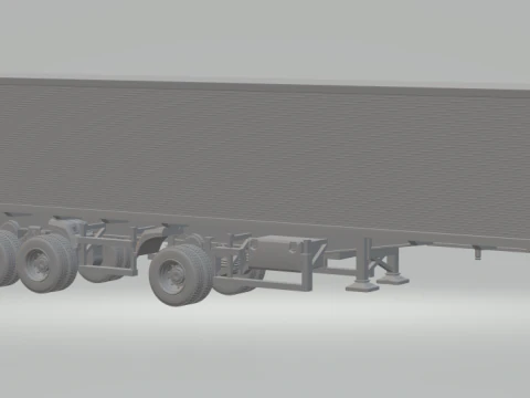 Причіп бокс довгий бразил 3D Принт Модель