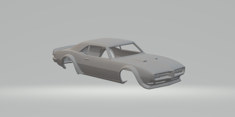 Pontiac firebird custom 3D Print Model .c4d .max .obj .3ds .fbx .stl .blend
