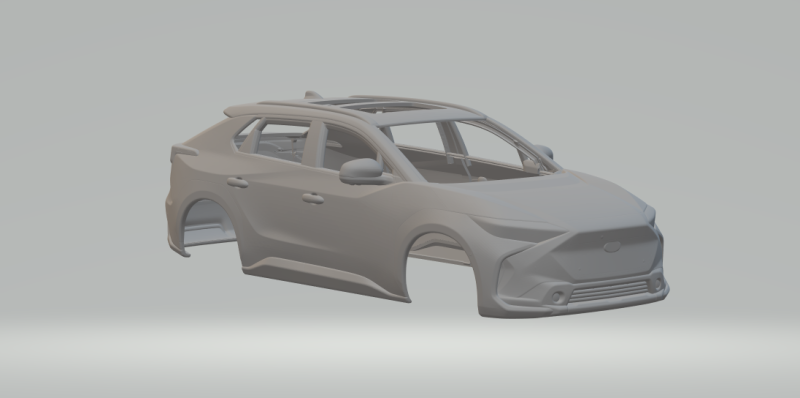 Subaru solterra hybrid 3Dプリントモデル .c4d .max .obj .3ds .fbx .stl .blend