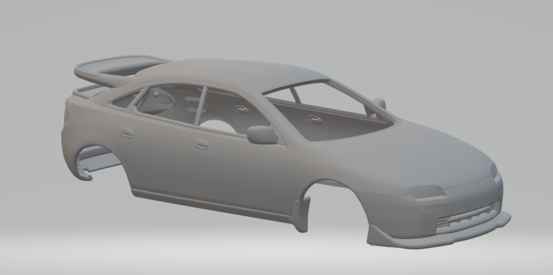 Mazda 323 hatch Modello di stampa 3D .c4d .max .obj .3ds .fbx .stl .blend