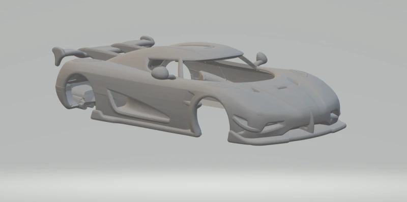Koenigsegg Agera 3D Print Model .c4d .max .obj .3ds .fbx .stl .blend