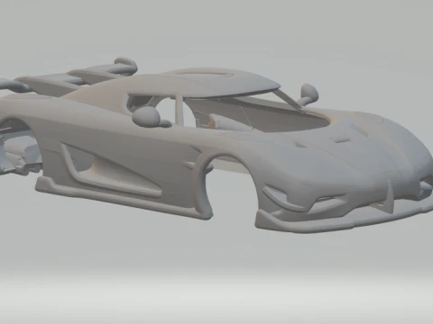 Koenigsegg Agera 3D Print Model
