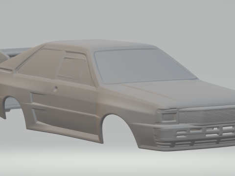Audi rally 3D Print Model
