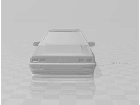Audi Quattro closed 3D 打印模型