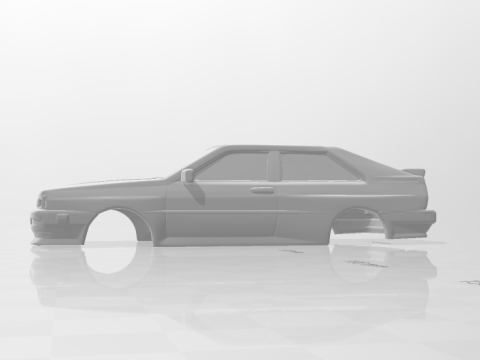Audi Quattro closed 3D 打印模型