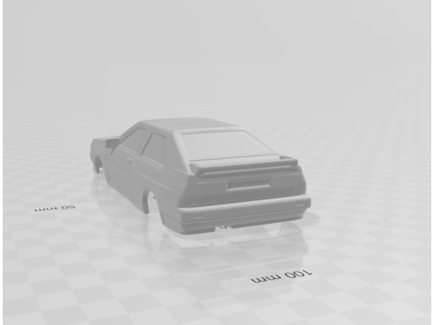 Audi Quattro closed 3D 打印模型