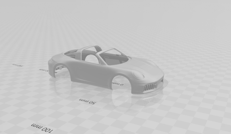 Porsche 911 targa 3D Print Model .c4d .max .obj .3ds .fbx .stl .blend