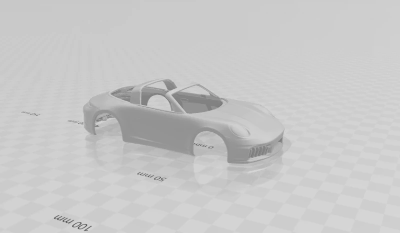 Porsche 911 targa 3D Print Model .c4d .max .obj .3ds .fbx .stl .blend