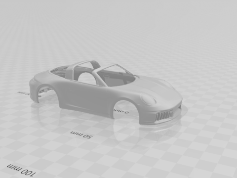 Porsche 911 targa 3D Print Model