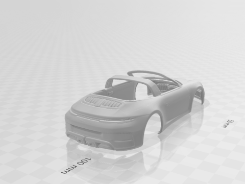 Porsche 911 targa 3D Print Model