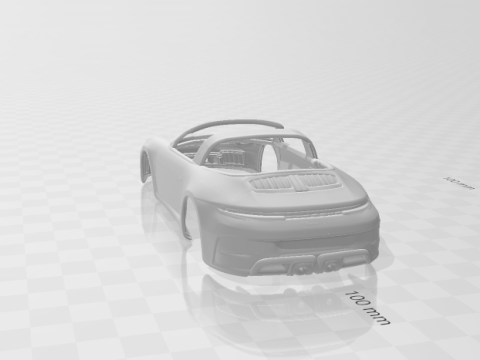 Porsche 911 targa 3D Print Model