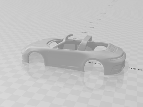 Porsche 911 targa 3D Print Model